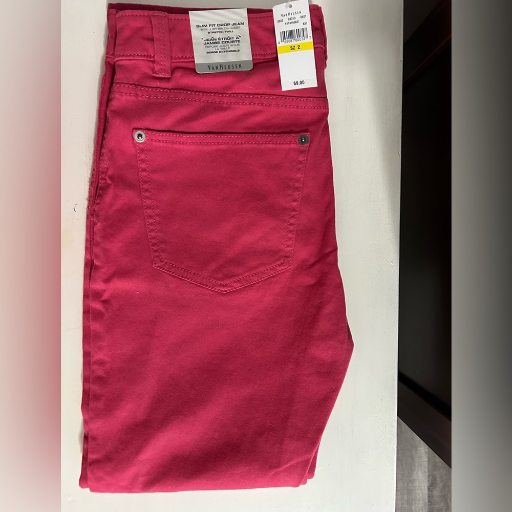 Van Hudson Womens Slim Fit Crop Jean